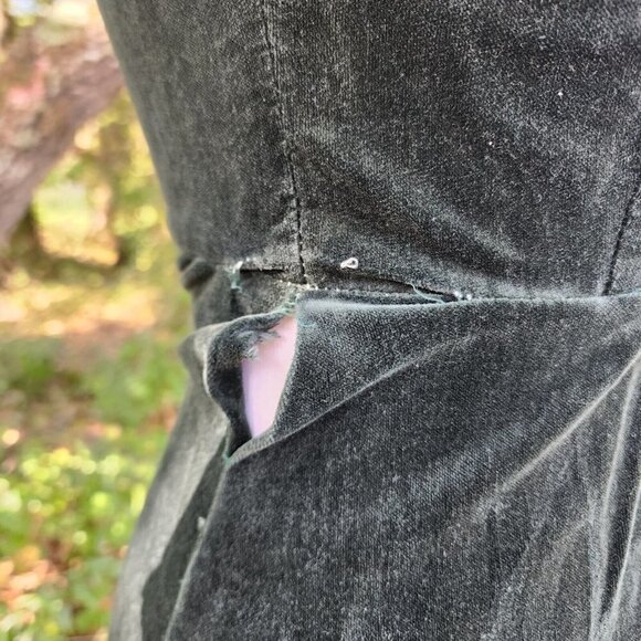 VTG GUNNE SAX PRAIRIE VELVET LONG SLEEVE LACE BOHO HIPPY DRESS GREEN IVORY 5 - Picture 16 of 16